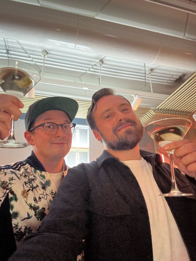 Roger en Steven bij W Hotel met Belvedere wodka martini