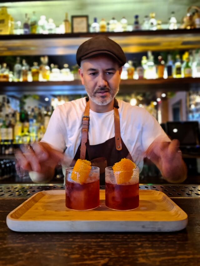 Julian Bayuni Vesper Bar Screw Pine Negroni
