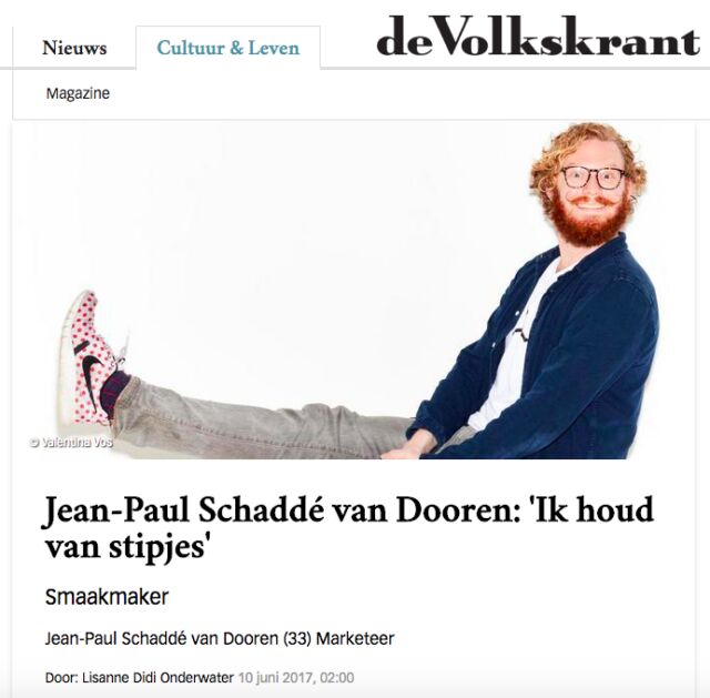 Volkskrant Magazine Smaakmaker JP