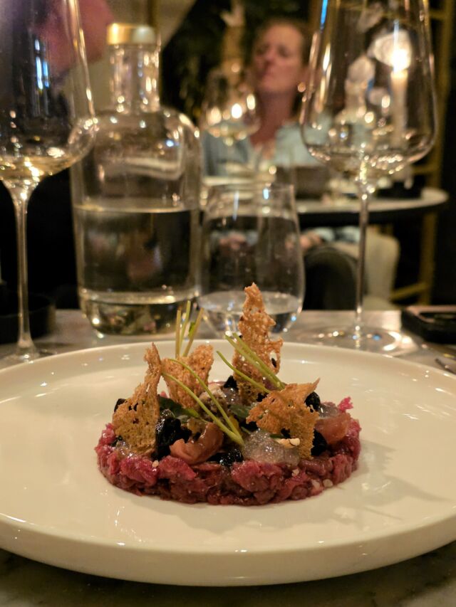 Steak tartare van restaurant Benjamin in Den Bosch