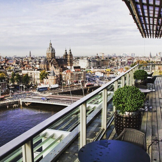 Skylounge Hilton Rooftop bar Amsterdam Cityguys