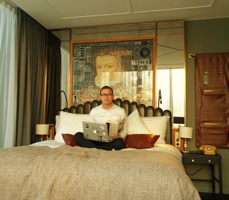 Hotel The Collector Den Haag Roger Bloem bed Cityguys